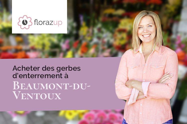 compositions de fleurs pour des obsèques à Beaumont-du-Ventoux (Vaucluse/84340)