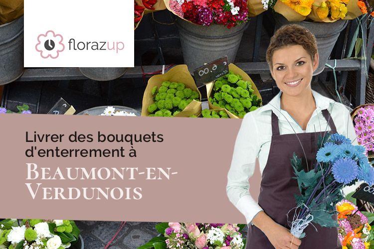 créations de fleurs pour un enterrement à Beaumont-en-Verdunois (Meuse/55100)