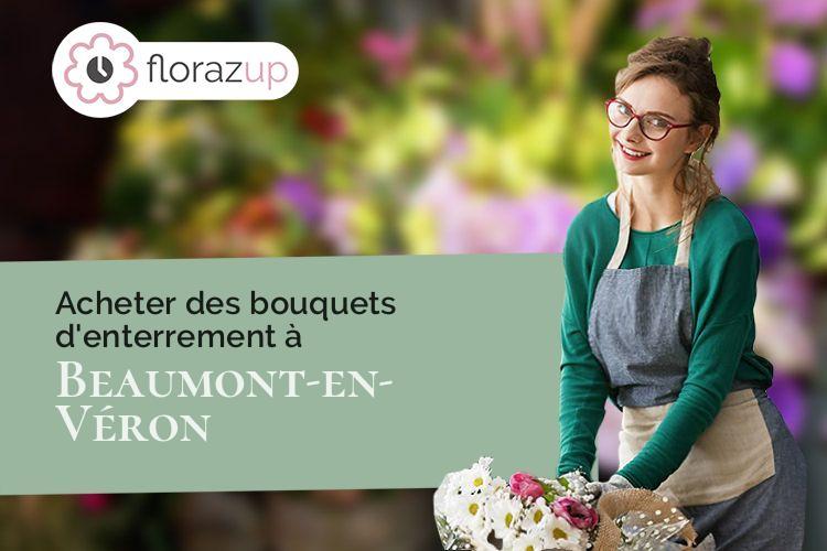 coupes de fleurs pour des funérailles à Beaumont-en-Véron (Indre-et-Loire/37420)
