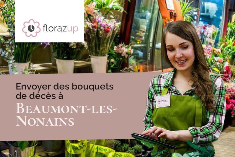 bouquets de fleurs pour des obsèques à Beaumont-les-Nonains (Oise/60390)