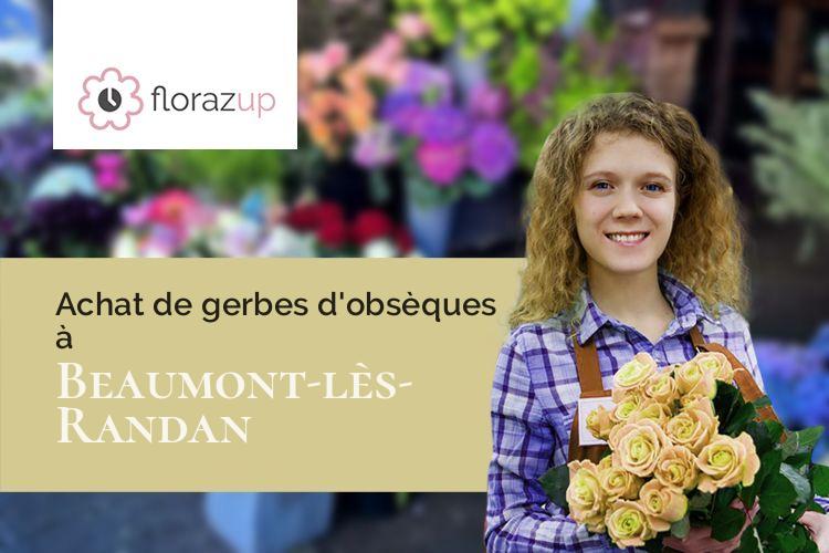gerbes de fleurs pour un décès à Beaumont-lès-Randan (Puy-de-Dôme/63310)