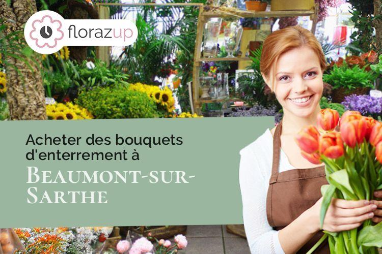 compositions de fleurs pour un décès à Beaumont-sur-Sarthe (Sarthe/72170)