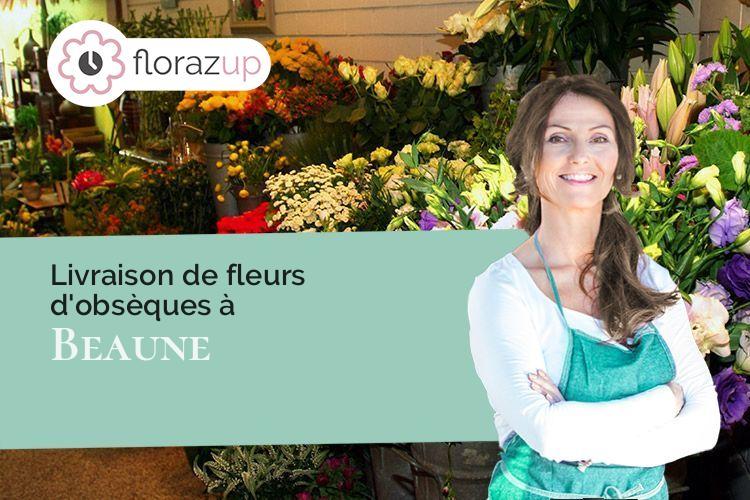 bouquets de fleurs pour un décès à Beaune (Côte-d'Or/21200)