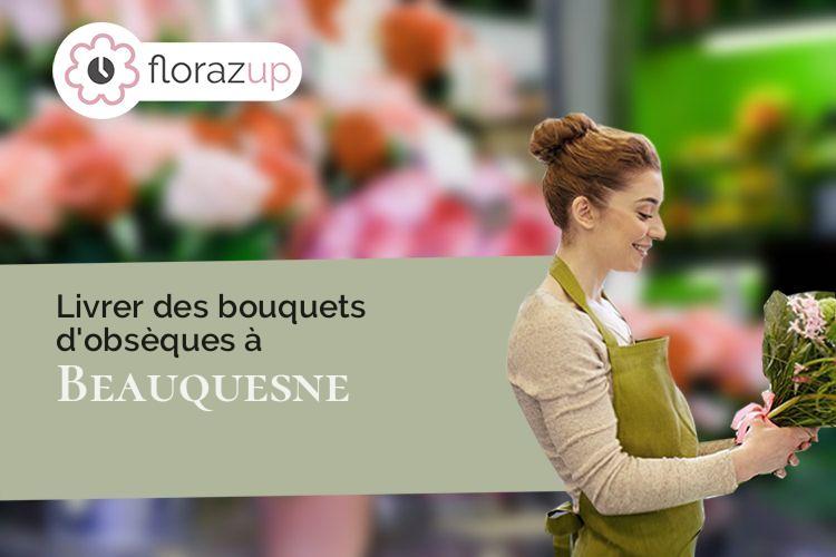 couronnes florales pour une crémation à Beauquesne (Somme/80600)