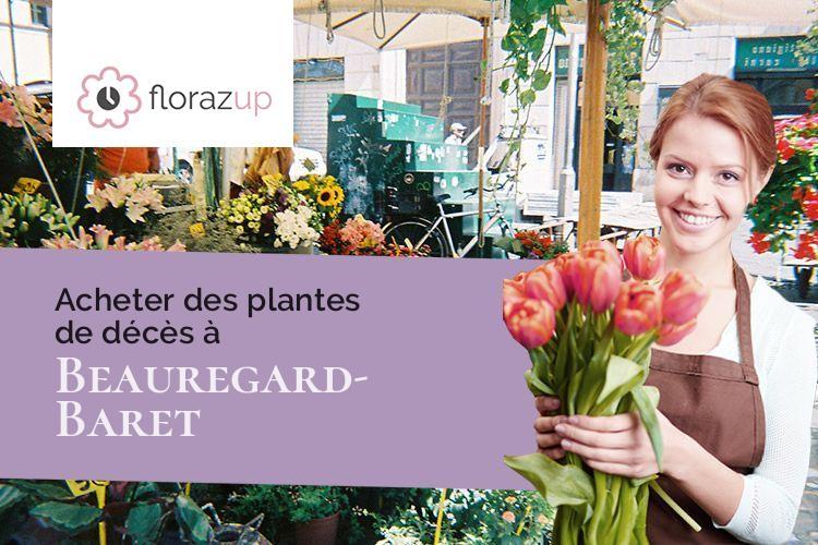 compositions florales pour des funérailles à Beauregard-Baret (Drôme/26300)