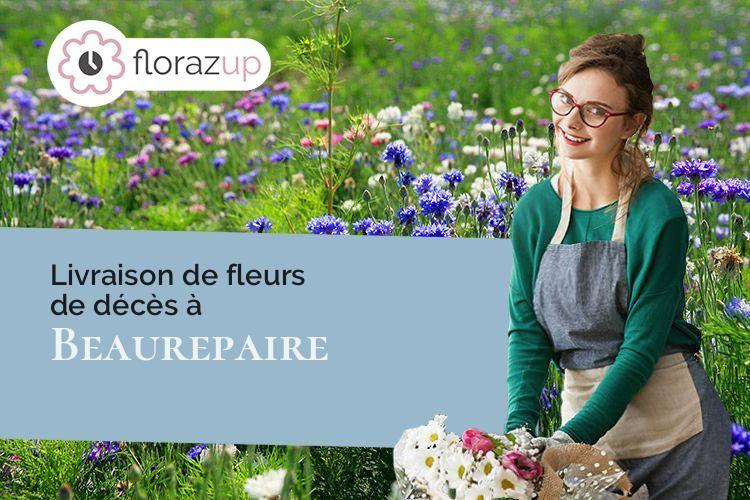 coeur de fleurs pour une crémation à Beaurepaire (Isère/38270)
