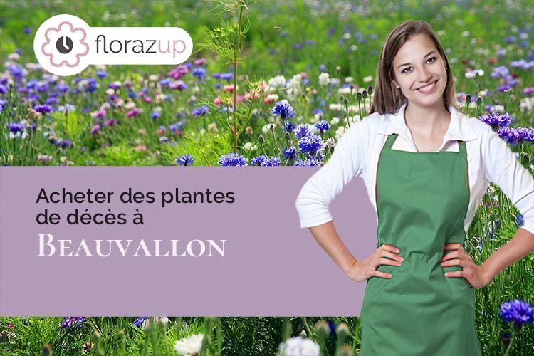 gerbes de fleurs pour un deuil à Beauvallon (Drôme/26800)