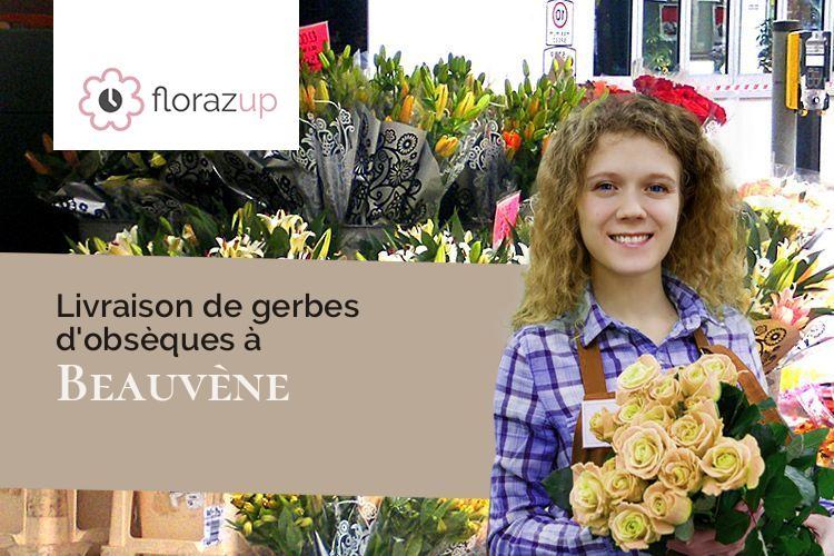 gerbes de fleurs pour un deuil à Beauvène (Ardèche/07190)