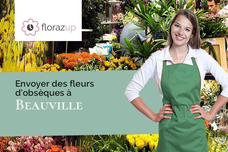 coupes de fleurs pour un enterrement à Beauville (Lot-et-Garonne/47470)