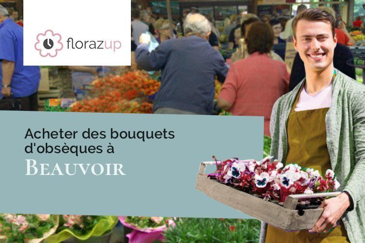créations florales pour des obsèques à Beauvoir (Seine-et-Marne/77390)