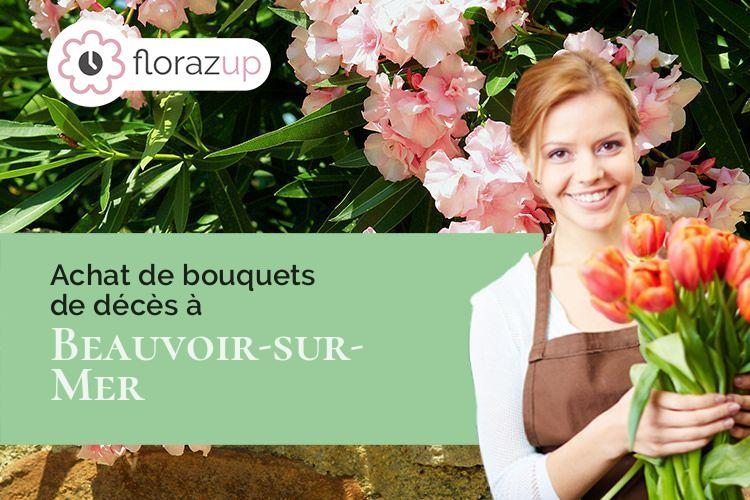 compositions de fleurs pour des obsèques à Beauvoir-sur-Mer (Vendée/85230)