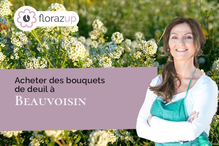 fleurs deuil pour des obsèques à Beauvoisin (Gard/30640)