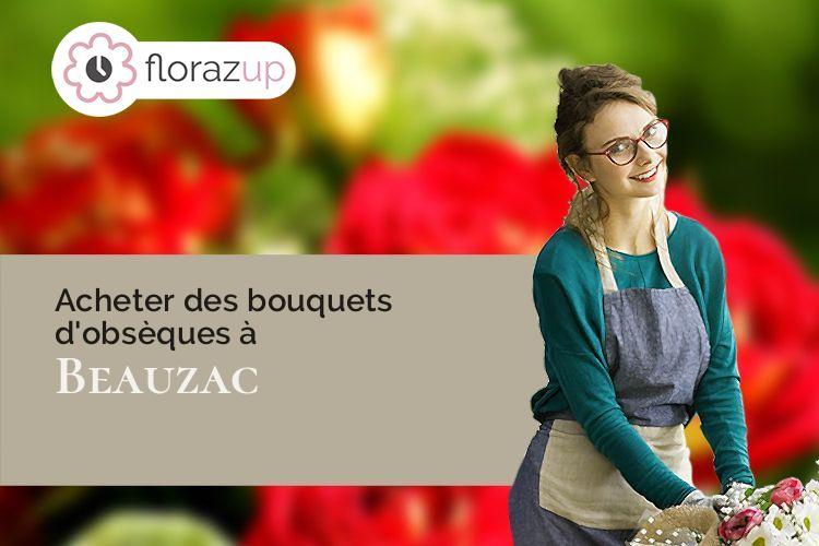 coeur de fleurs pour un enterrement à Beauzac (Haute-Loire/43590)