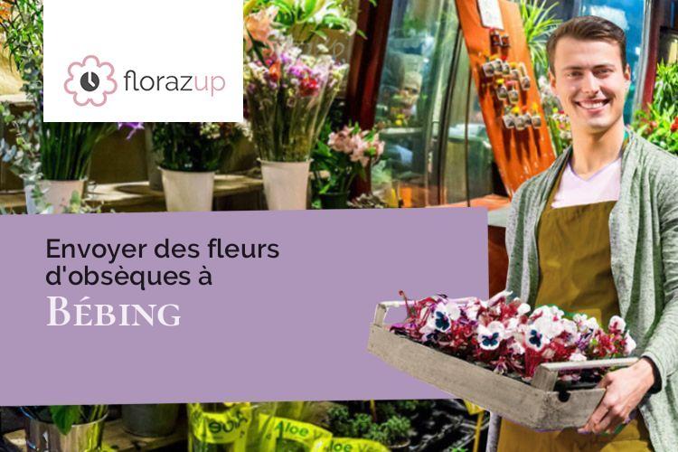 gerbes de fleurs pour un décès à Bébing (Moselle/57830)