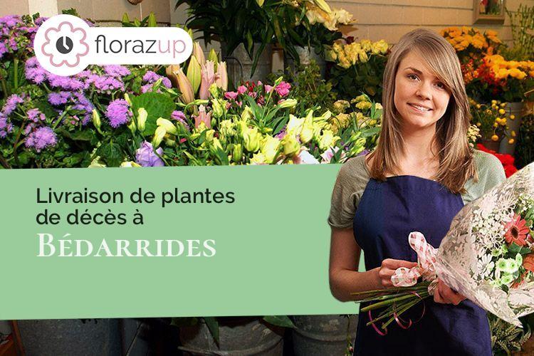 couronnes florales pour des obsèques à Bédarrides (Vaucluse/84370)