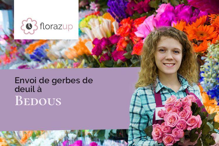 créations florales pour des funérailles à Bedous (Pyrénées-Atlantiques/64490)
