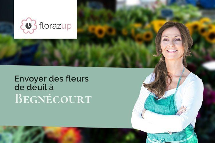 compositions de fleurs pour un enterrement à Begnécourt (Vosges/88270)