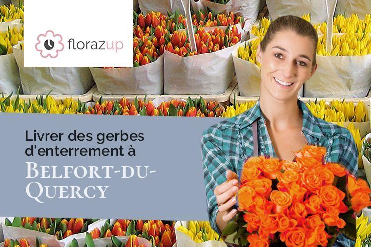 couronnes florales pour un décès à Belfort-du-Quercy (Lot/46230)