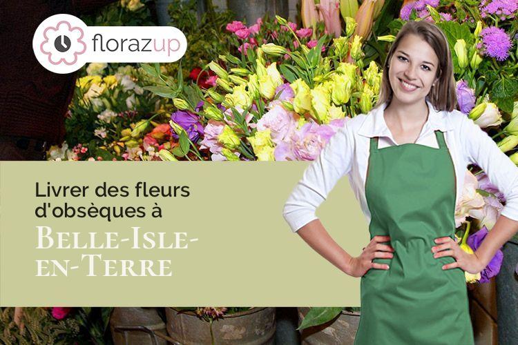 coupes de fleurs pour un deuil à Belle-Isle-en-Terre (Côtes-d'Armor/22810)