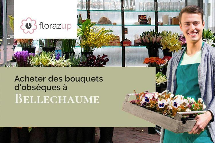 fleurs deuil pour un enterrement à Bellechaume (Yonne/89210)