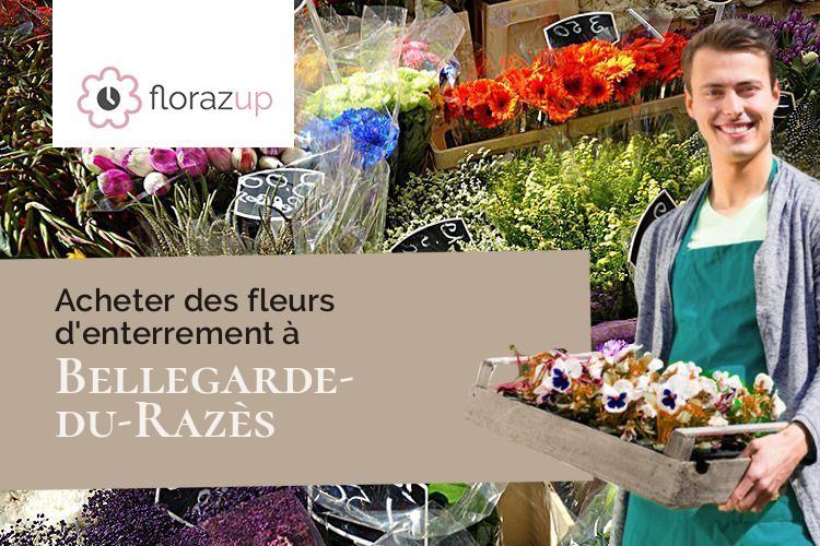 couronnes de fleurs pour une crémation à Bellegarde-du-Razès (Aude/11240)