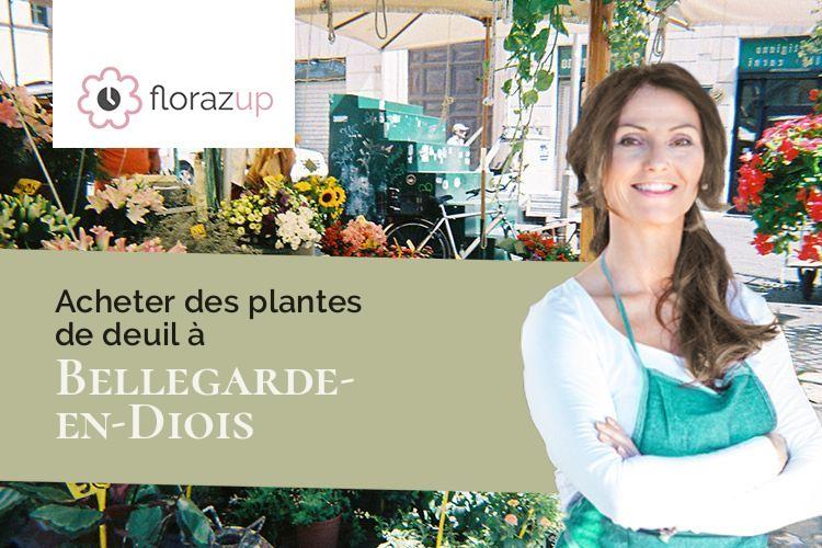 créations florales pour un enterrement à Bellegarde-en-Diois (Drôme/26470)