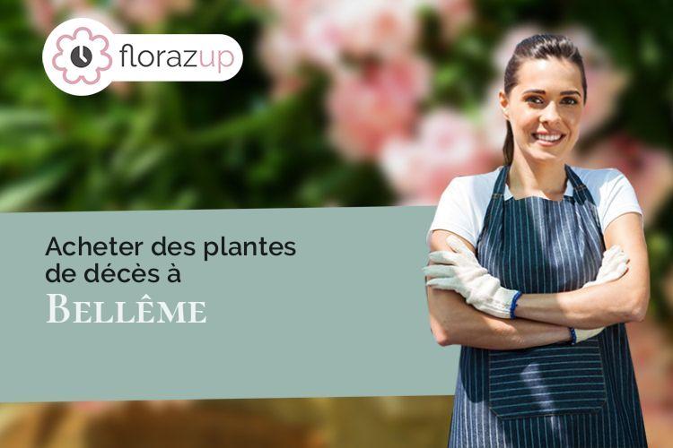 compositions florales pour des funérailles à Bellême (Orne/61130)