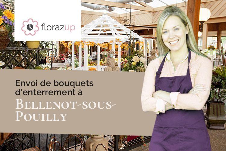 croix de fleurs pour une crémation à Bellenot-sous-Pouilly (Côte-d'Or/21320)