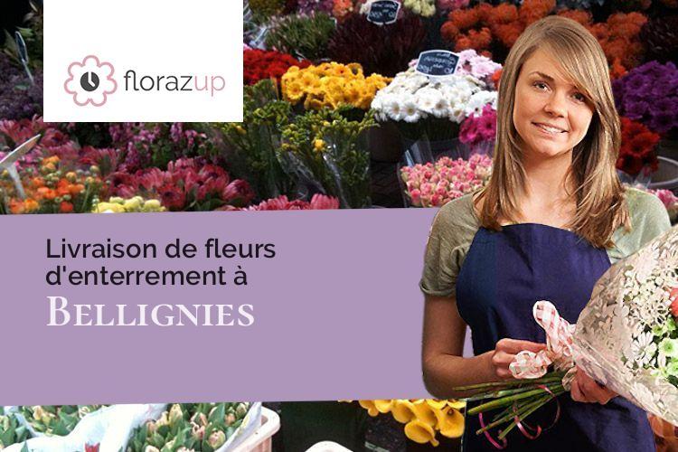compositions de fleurs pour un enterrement à Bellignies (Nord/59570)