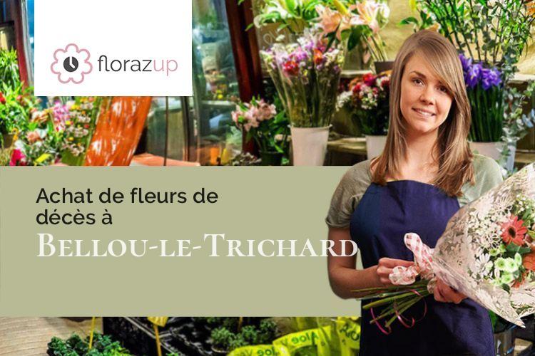 compositions florales pour des obsèques à Bellou-le-Trichard (Orne/61130)