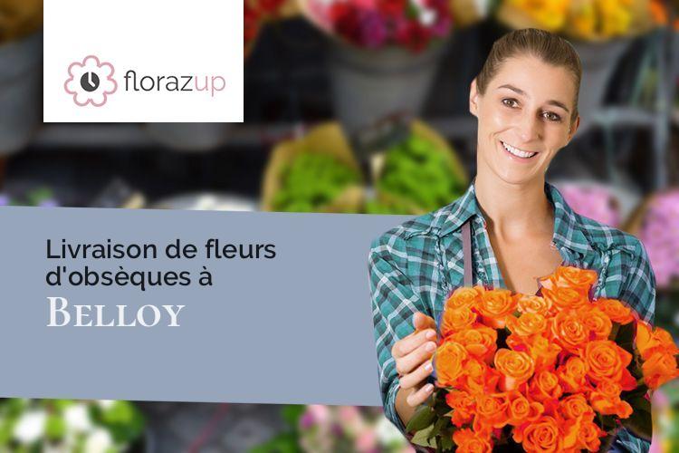 coupes de fleurs pour un enterrement à Belloy (Oise/60490)