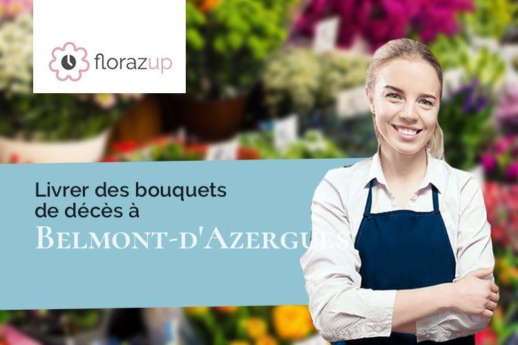 fleurs deuil pour des funérailles à Belmont-d'Azergues (Rhône/69380)