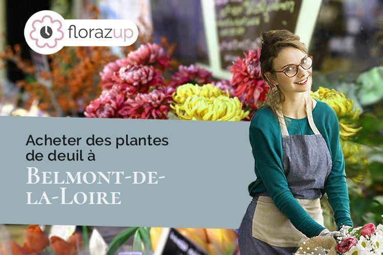 plantes pour un deuil à Belmont-de-la-Loire (Loire/42670)