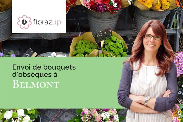 couronnes florales pour un deuil à Belmont (Isère/38690)