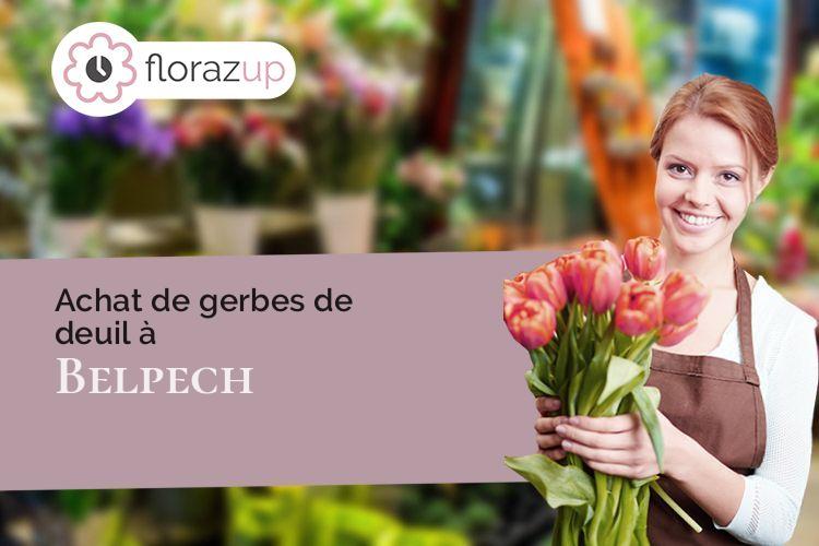 compositions florales pour des obsèques à Belpech (Aude/11420)