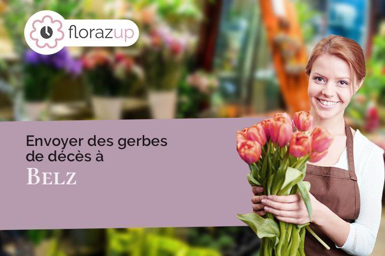 compositions florales pour un deuil à Belz (Morbihan/56550)
