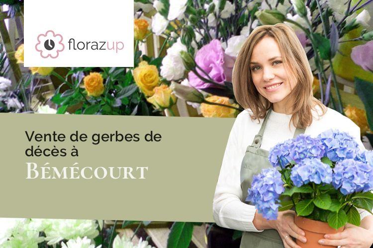 compositions de fleurs pour un deuil à Bémécourt (Eure/27160)