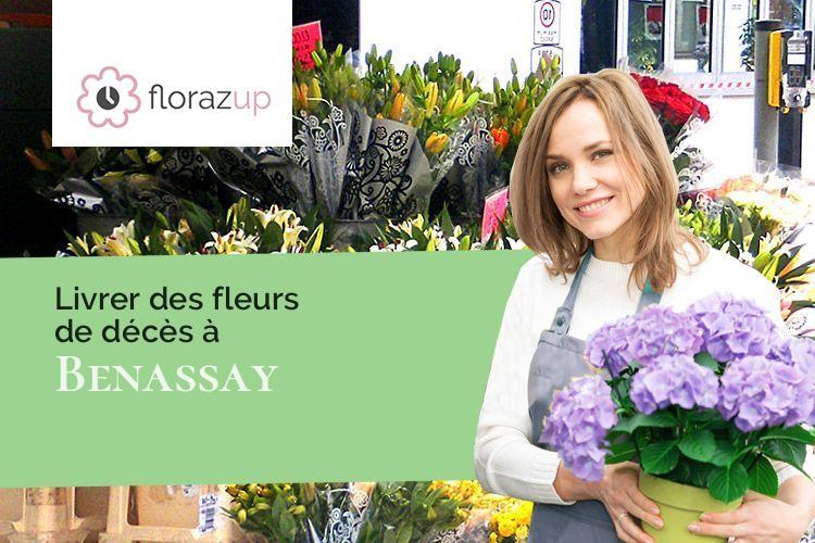 créations florales pour des funérailles à Benassay (Vienne/86470)