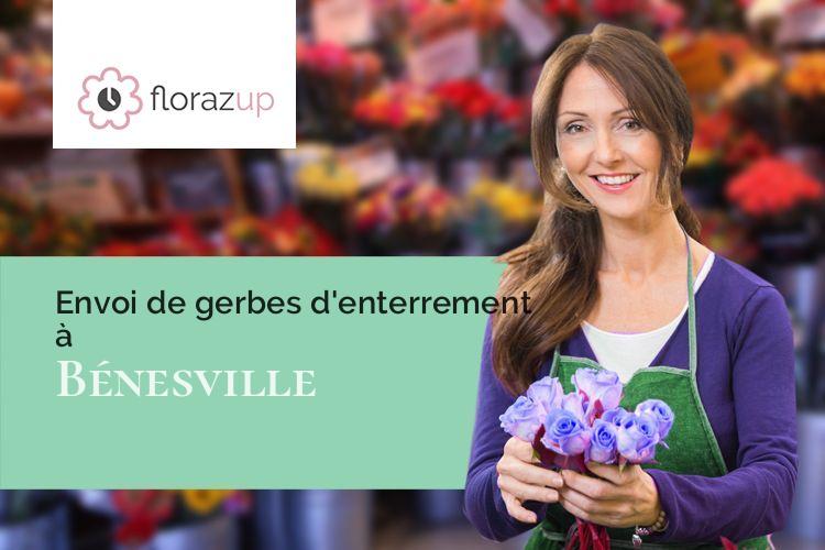 coeurs de fleurs pour un enterrement à Bénesville (Seine-Maritime/76560)