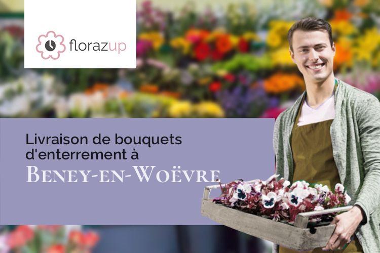 compositions florales pour un enterrement à Beney-en-Woëvre (Meuse/55210)