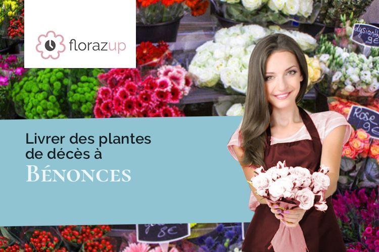 créations de fleurs pour une crémation à Bénonces (Ain/01470)