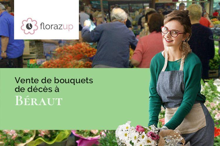 créations florales pour un enterrement à Béraut (Gers/32100)