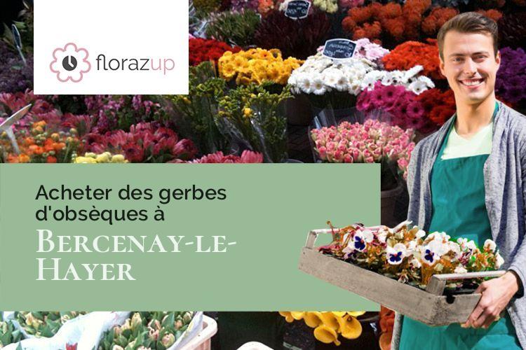 couronnes de fleurs pour des obsèques à Bercenay-le-Hayer (Aube/10290)