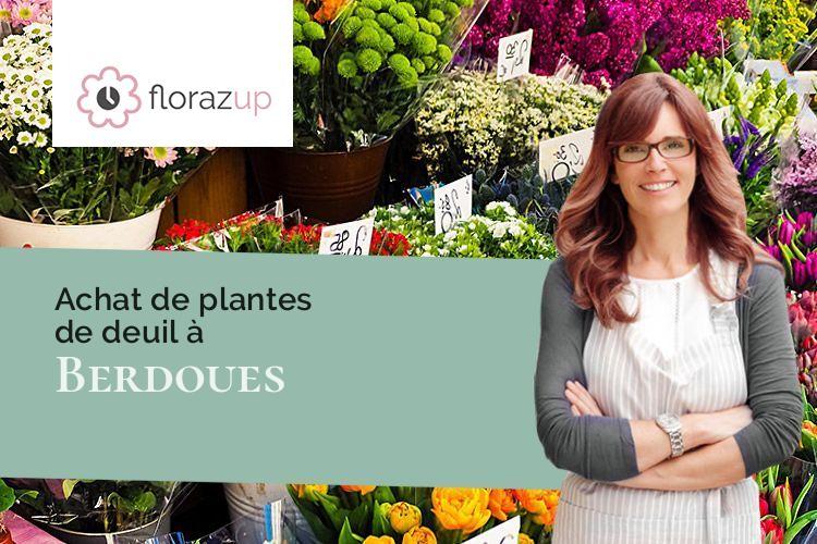 coeurs de fleurs pour une crémation à Berdoues (Gers/32300)