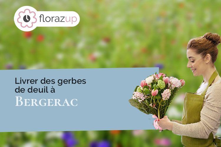 bouquets de fleurs pour un deuil à Bergerac (Dordogne/24100)