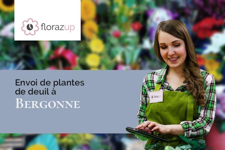 compositions de fleurs pour un décès à Bergonne (Puy-de-Dôme/63500)