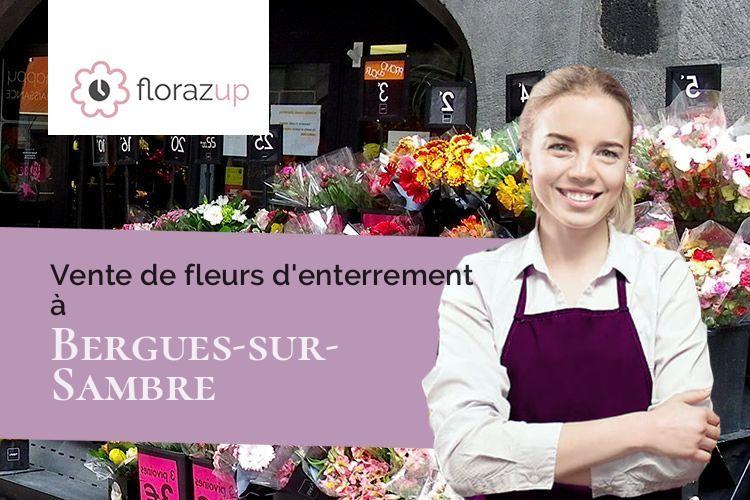 créations de fleurs pour un décès à Bergues-sur-Sambre (Aisne/02450)