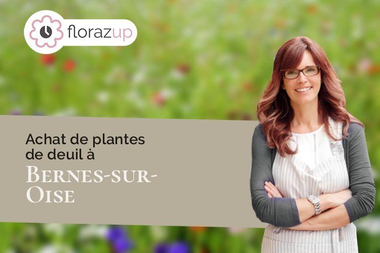 gerbes de fleurs pour un enterrement à Bernes-sur-Oise (Val-d'Oise/95340)