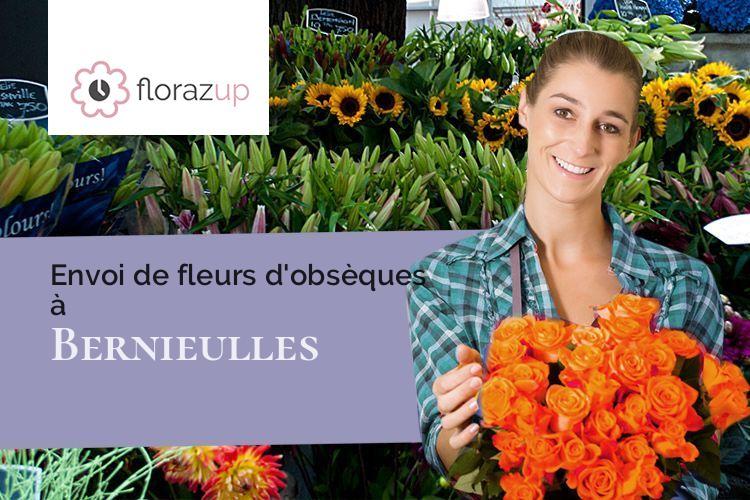 compositions de fleurs pour un deuil à Bernieulles (Pas-de-Calais/62170)