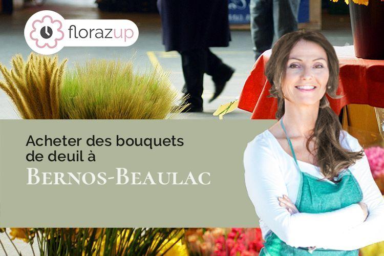 créations de fleurs pour un deuil à Bernos-Beaulac (Gironde/33430)